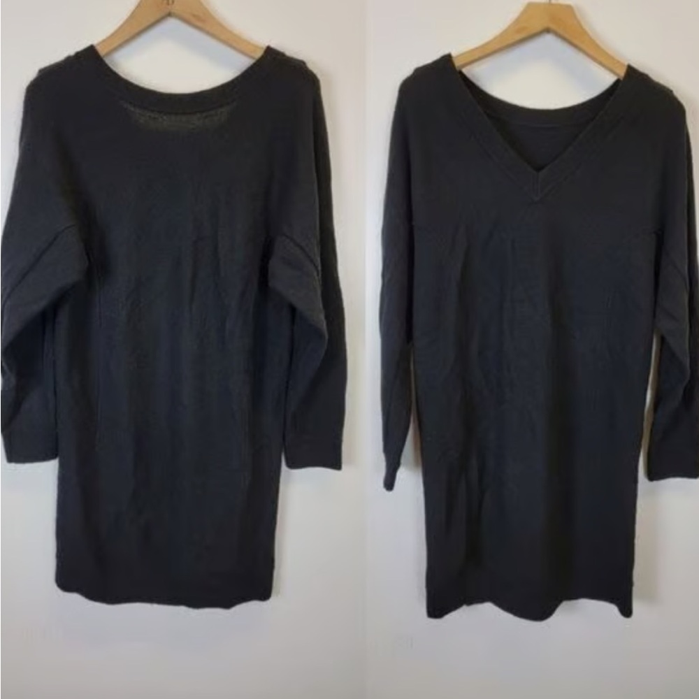 Vince Black Wool/Cashmere Sweater Dress L MWT